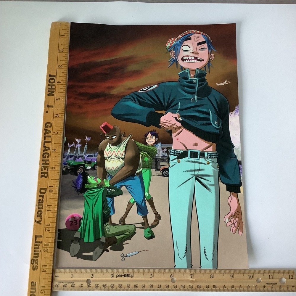 Gorillaz Band Poster Print "Aries" Song Machine Professional Inkjet Paper 14x10